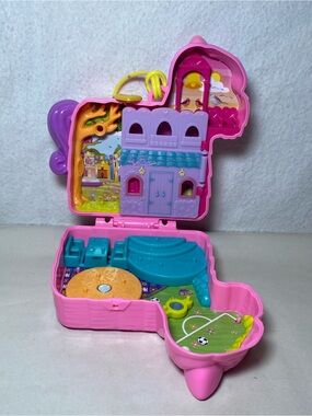 Polly Pocket Pinata Party Compact Playset Horse Mini 2 Dolls Accessories Lot